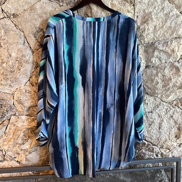 Nic & Zoe striped blouse - 1X - Picture 4 of 5